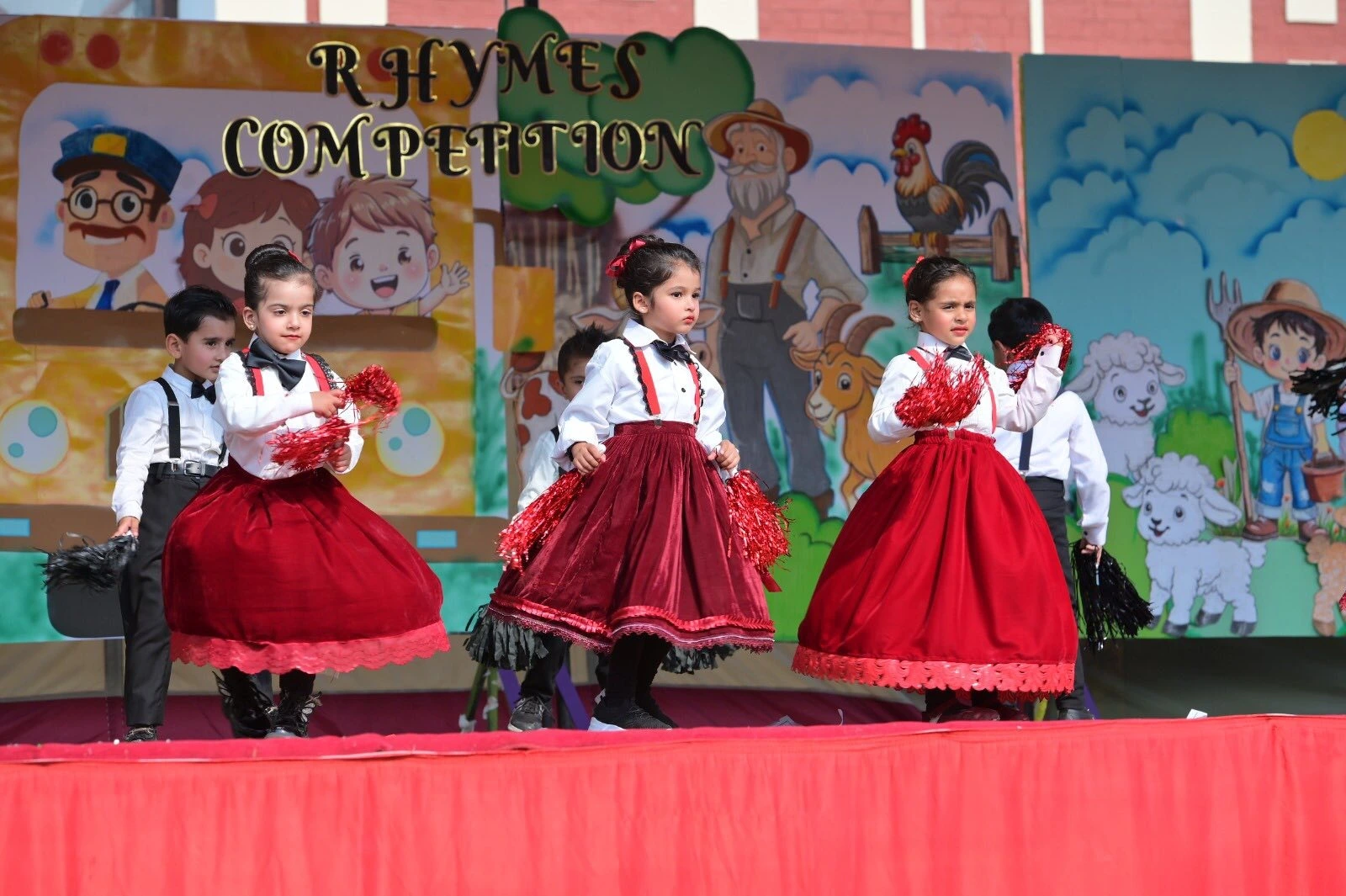 Children engaged in art and craft activities