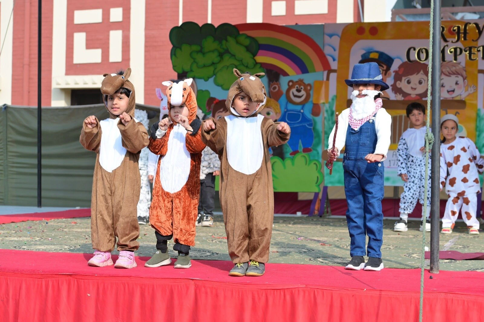 Students celebrating a cultural day event